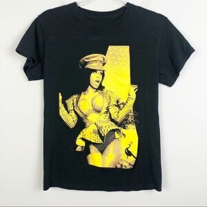 CARDI B | Graphic Rap Tee Black Short Sleeve Shirt Size Small